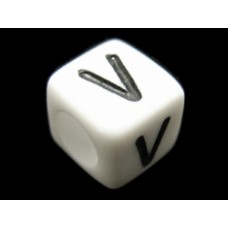 Kubuskraal letter V (10 stuks)